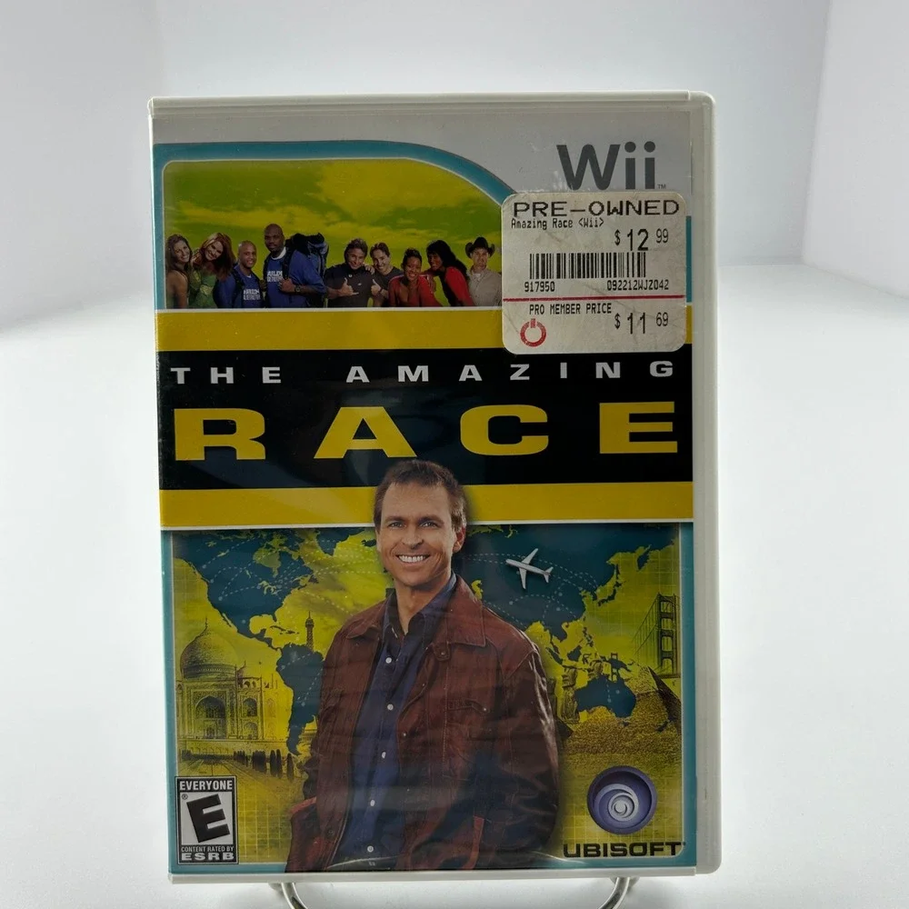 The Amazing Race Nintendo Wii Video Game Ubisoft Phil‎ Keoghan White Case USA